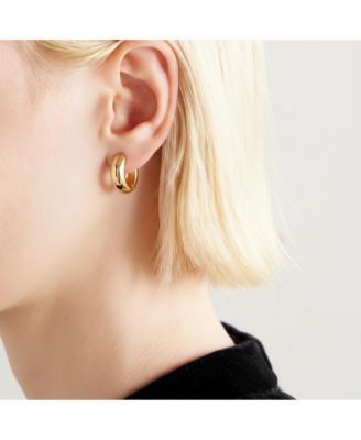 18K Plated Classic Hoop Earrings