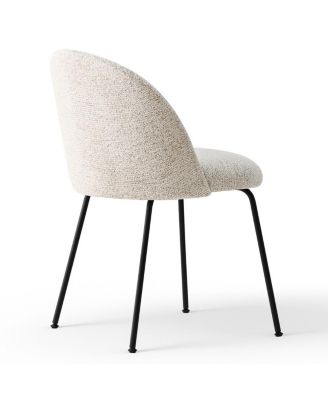 5-Piece Round Dining Table Set, 39.5'' MDF Wood Top with Metal Base and Upholstered Chairs for Small Spaces-Maison Boucle