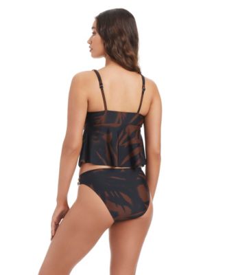 Women's Palm Breeze Fly Away Over-The-Shoulder Tankini, Macy's Exclusive