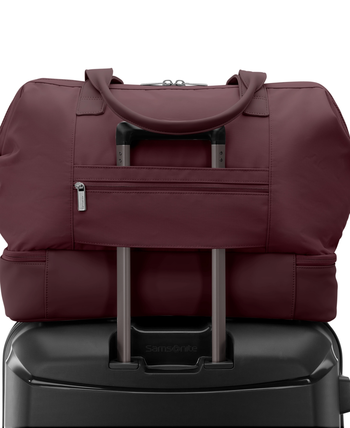 Samsonite Better Than Basic Drop Bottom Weekender In Burgundy
