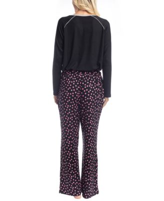 Cherry Merry Henley PJ Set