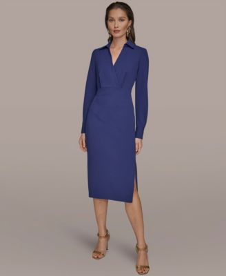 Women's Collared Midi Dress