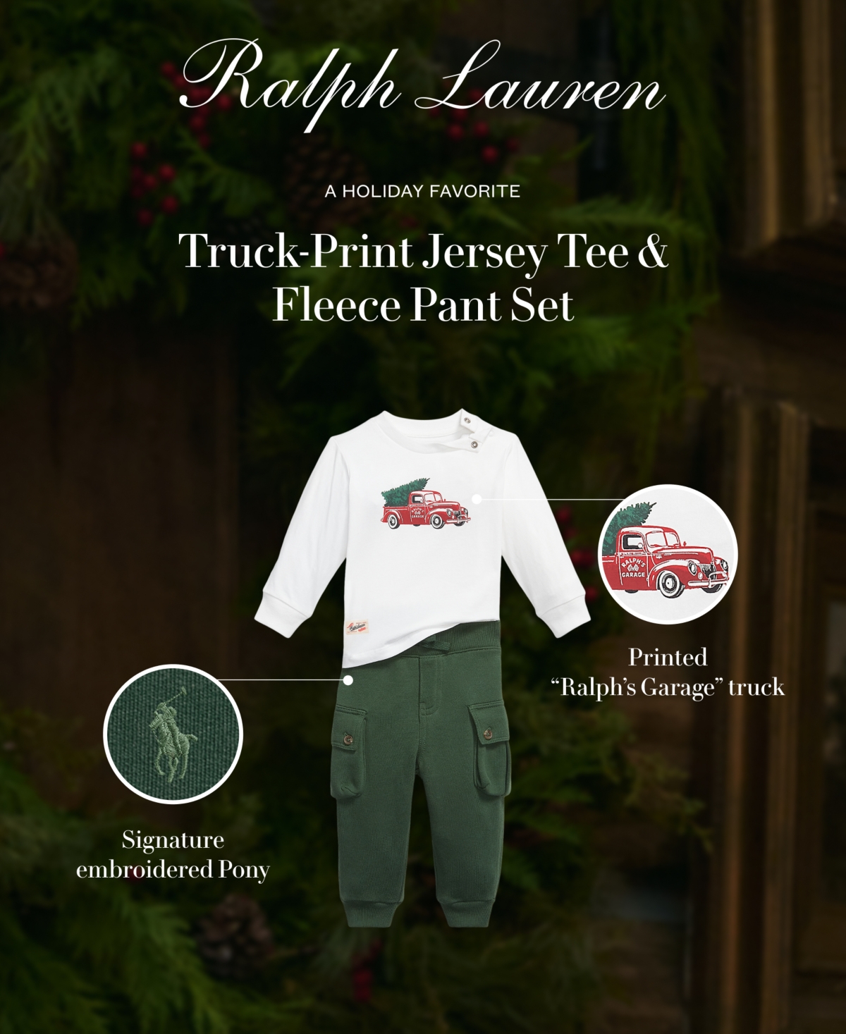 Polo Ralph Lauren Baby Boy 2-Piece T-Shirt and Pants Set