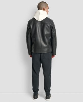 Men's Faux Pebble Shearling Jacket