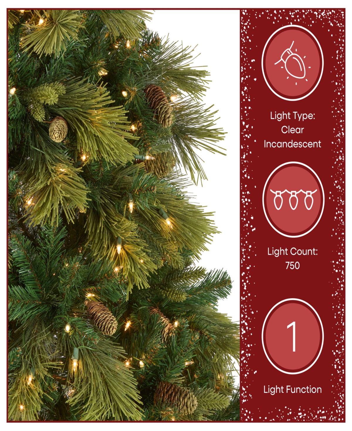 National Tree Company 7.5 Ft Carolina Pine tree