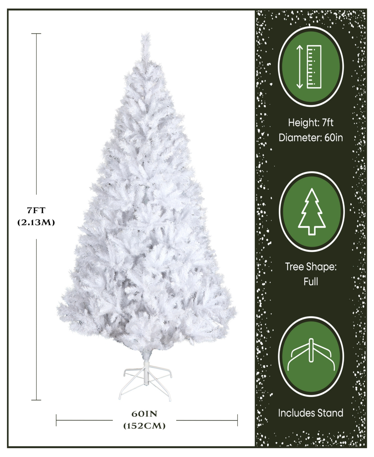 National Tree Company 7.5' Winchester White Pine Tree with Silver Glitter