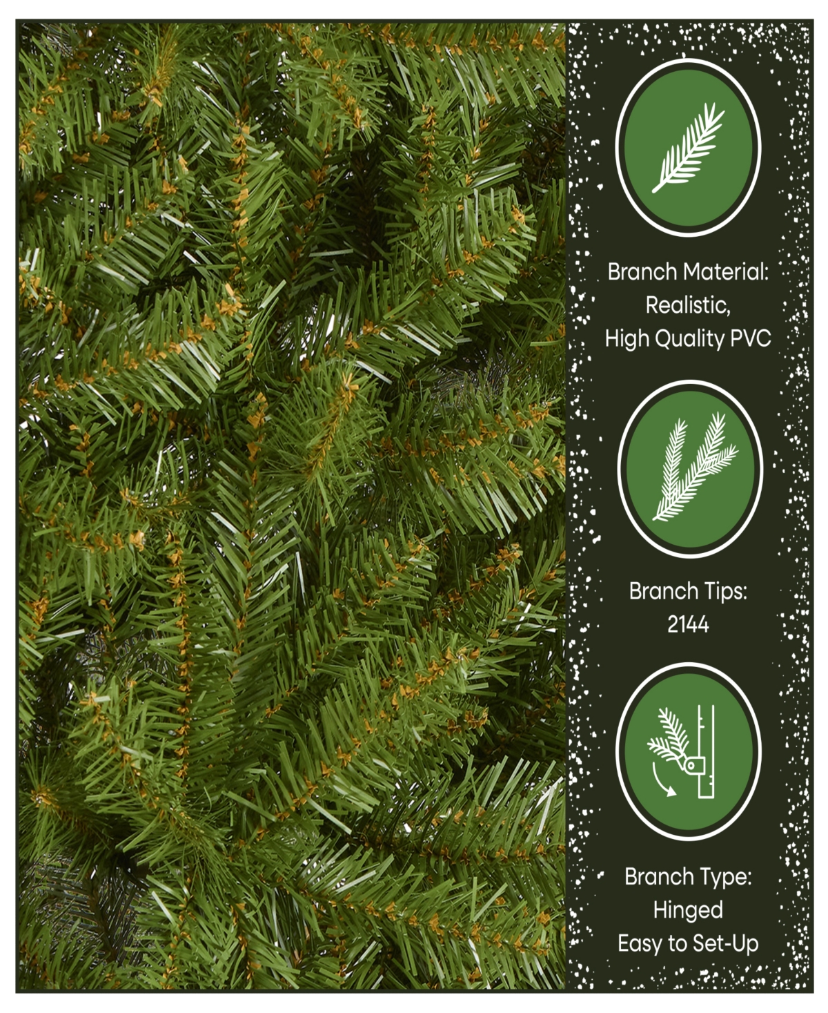 National Tree Company 7' Dunhill Fir Hinged Tree