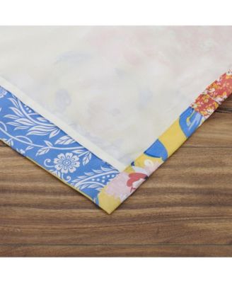 Greenland Home Skylar Ruffle-Embellished Curtain Panel Pair - Set of 2 - 42x84" and 3x24", Calico