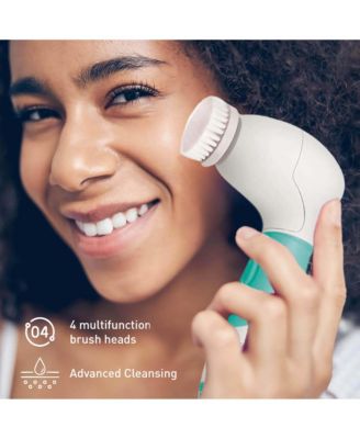 Complete Skincare Bundle – Advanced Facial & Body Cleansing Brush + Anti-Aging Serum Set + 5-Pack Charcoal Sheet Masks