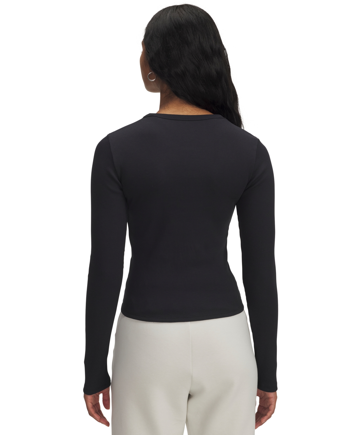 Under Armour Women's Rival Rib Long Sleeve Top In Black