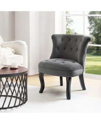 Upholstered Paolino Accent Chair with Button-tufted Back