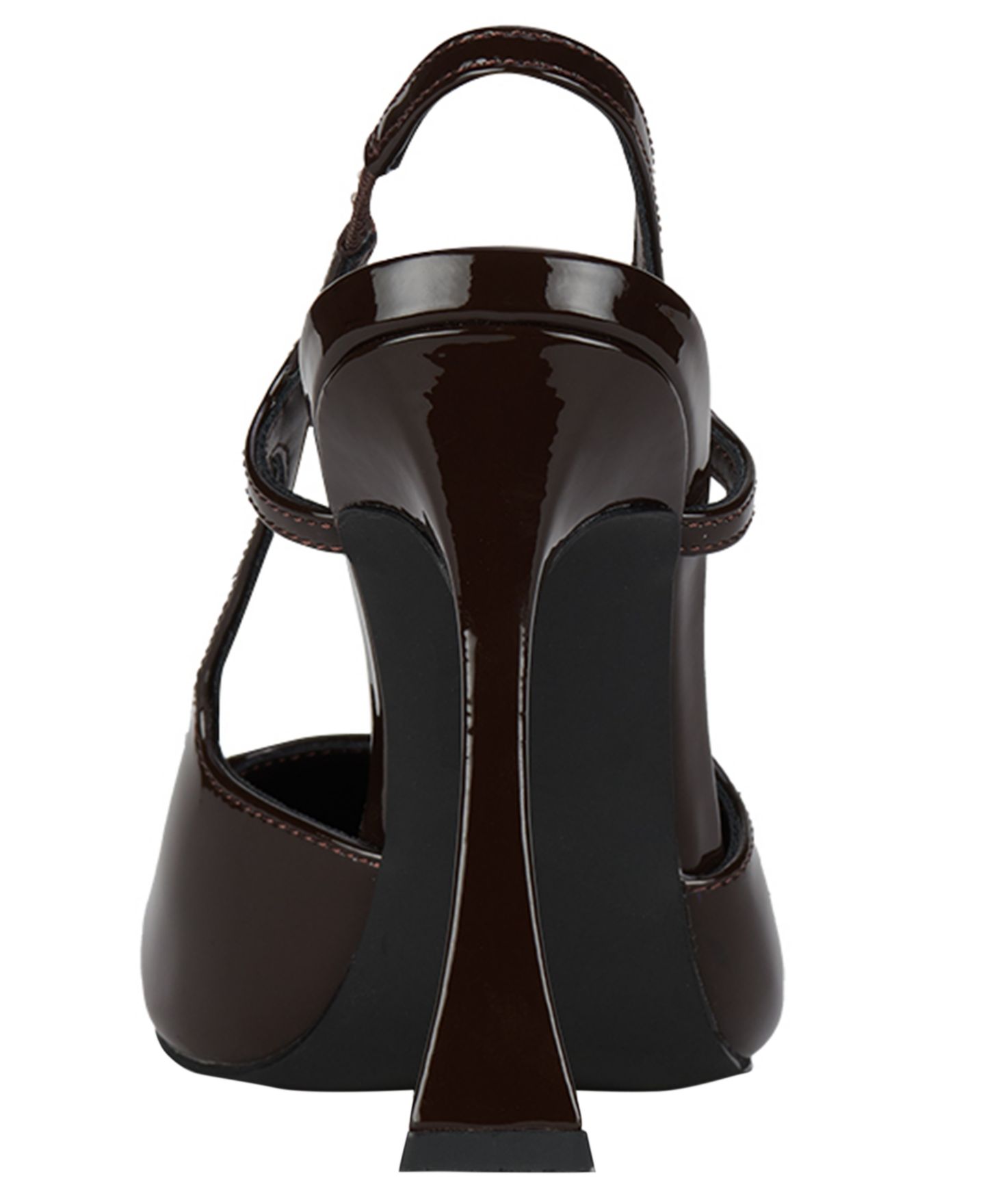Женские туфли Jeffrey Campbell Sorcerer Novelty Slingback Pumps, цвет: Коричневый лаковый / Золотой — фото 3