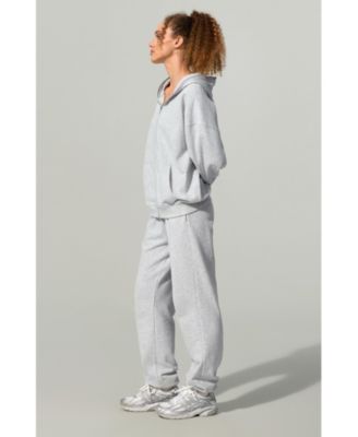 Women's Oversized Seamflow Full-Length Zip Hoodie