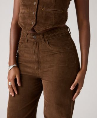 Women's Corduroy Braided Ribcage Jeans