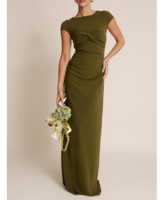 Women's Twist Bust Short Sleeve Stretch