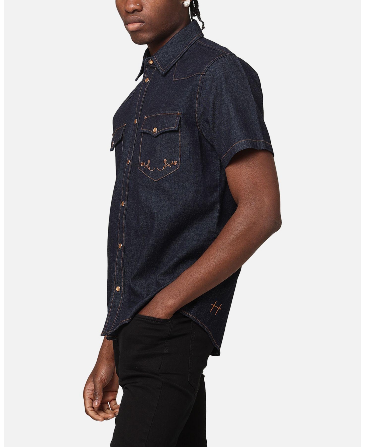 Saint Morta Men's Rodeo Ss Denim Shirt