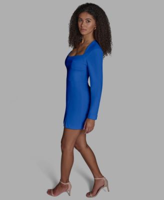 Women's Square Neck Corset A-Line Dress