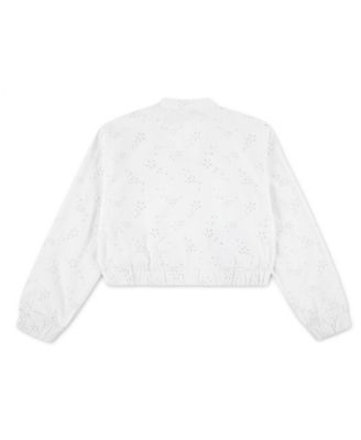 Girls' Floral Print Bomber Jacket
