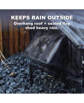 RoofHaus Outdoor Heated Cat House in Night Camo