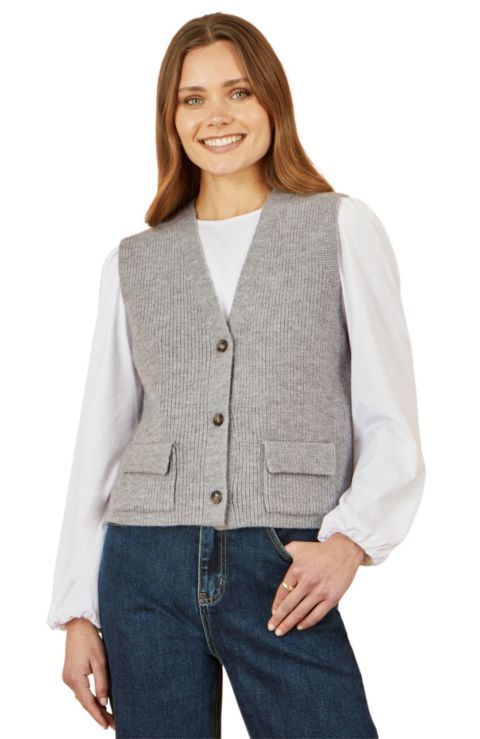 Женские свитеры Yumi Women's Knitted Pullover Waistcoat