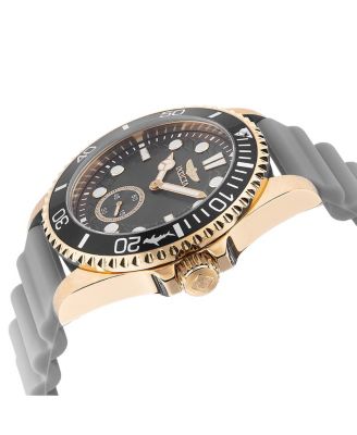 Men's Quartz Pro Diver Watch – Charcoal Strap, Round Case Diameter 43mm