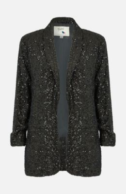 Women's Sequin Blazer With Pockets