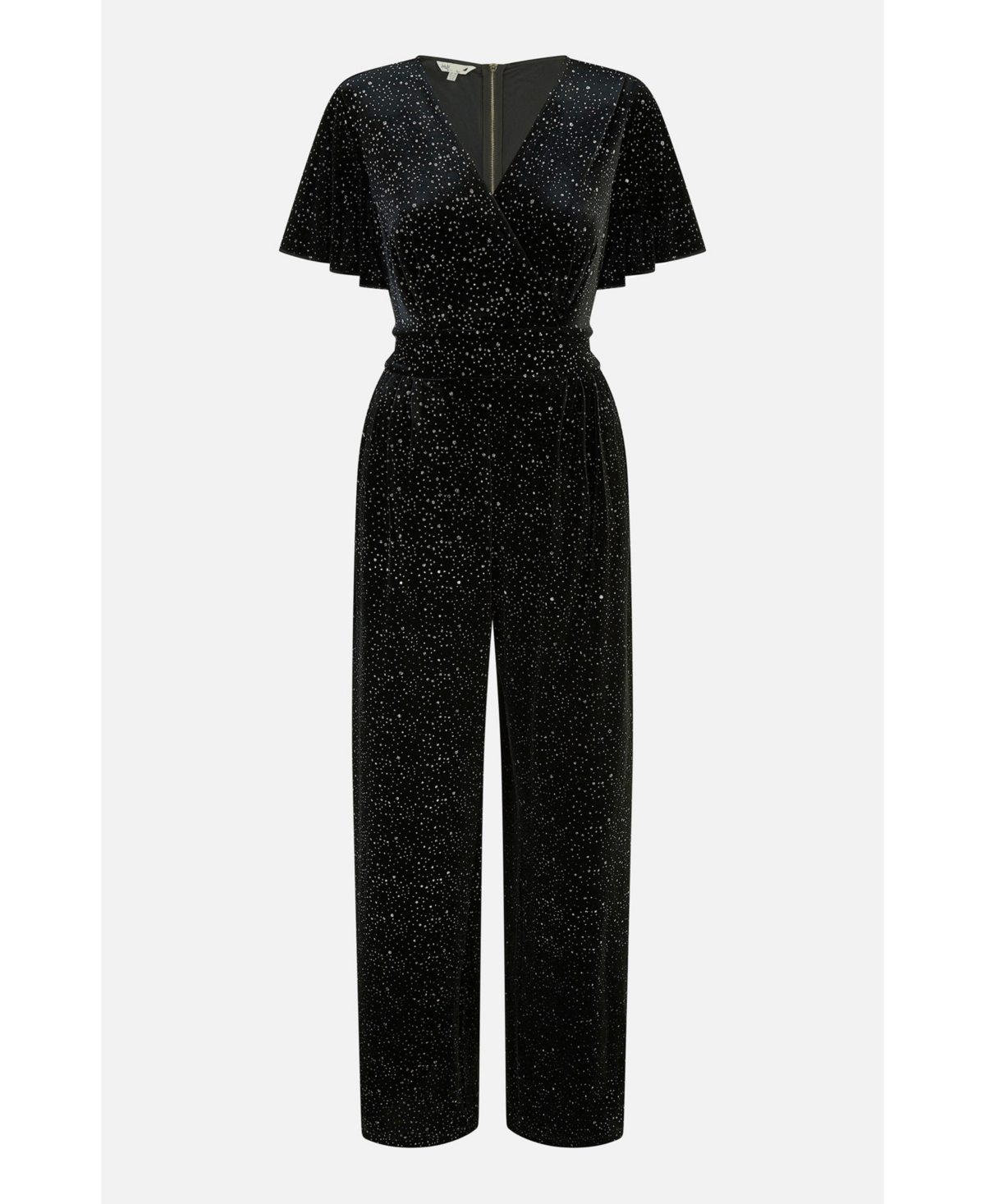 Yumi Women's Sparkle Velvet Jumpsuit