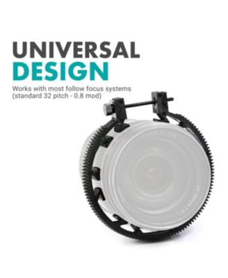 FR3 Adjustable 3-Piece Follow Focus Ring Gear Set - Includes 65mm, 75mm and 85mm Lens Rings