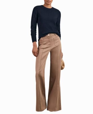 Women's Wool-Blend Open-Stitch Cashmere Sweater