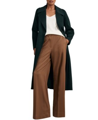 Women's Double-Breasted Blind Seam Wool-Blend Coat