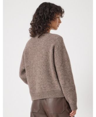 Women's Wool Blend Star Jacquard Sweater