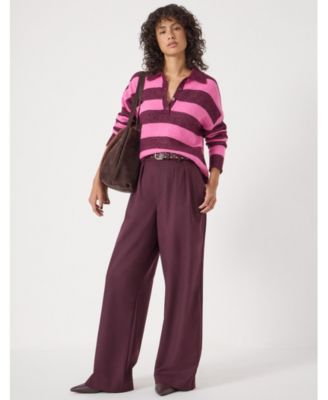 Women's Drew Wool Blend Relaxed Rugby Sweater