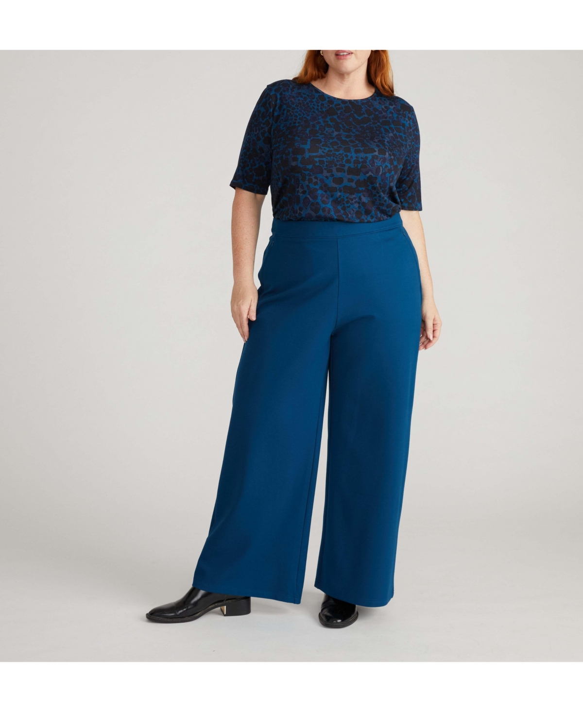 Universal Standard Plus Stephanie Wide Leg Ponte Pants