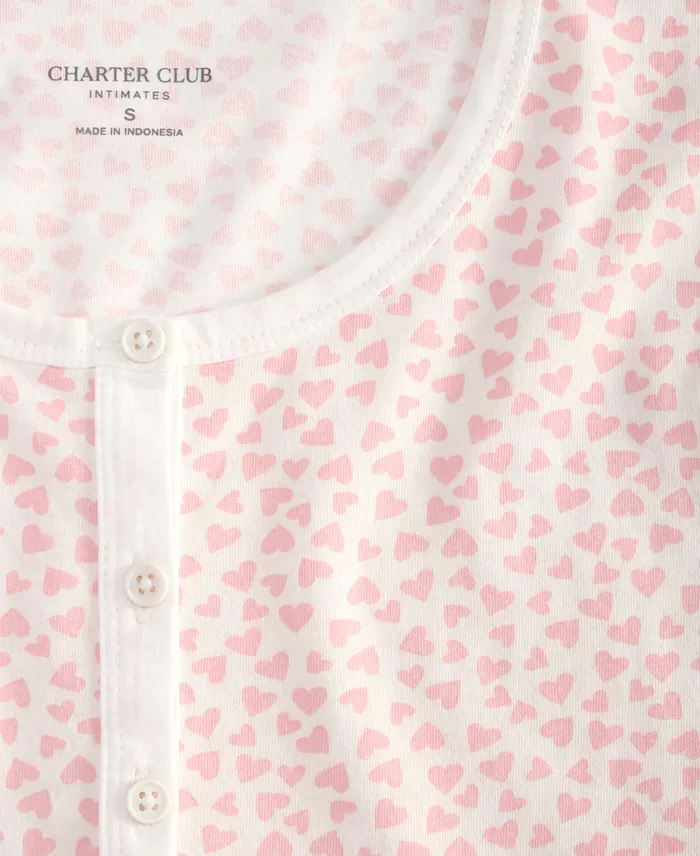 Women's Cotton Long-Sleeve Nightgown - thumbnail 10