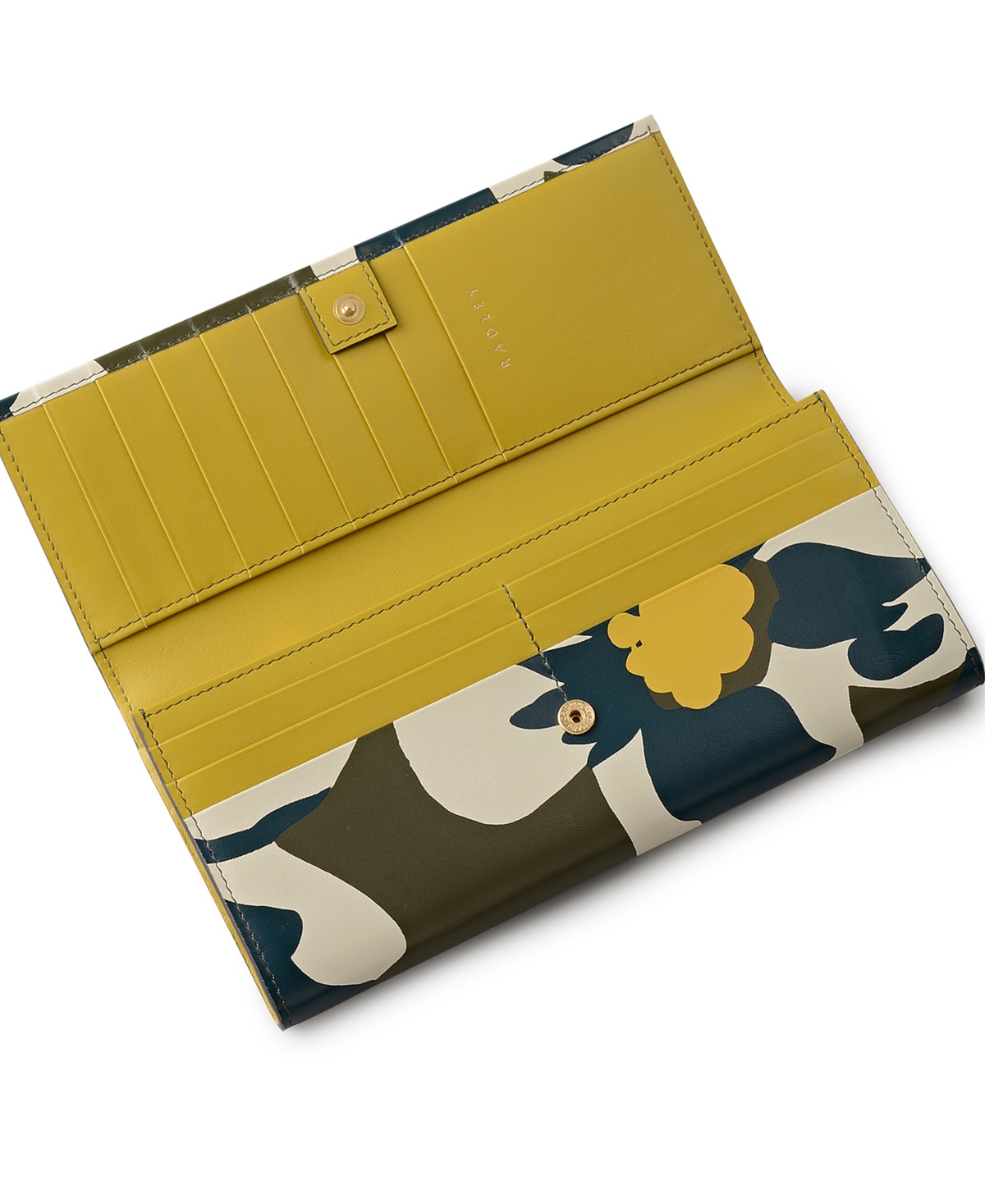 Radley London Perfect Poppies Flap Over Wallet In Gray