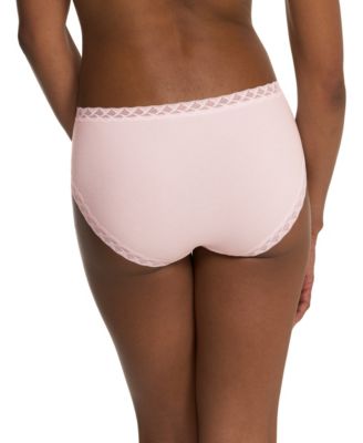 Women's Bliss Lace-Trim Cotton French-Cut Brief Underwear 152058