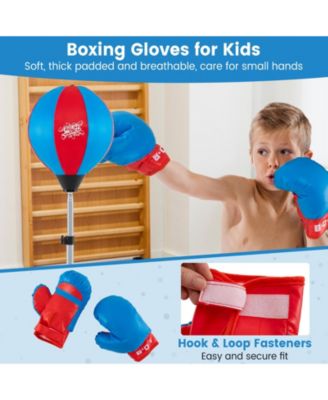 Adjustable Punching Bag with Stand and Boxing Gloves for Both Adults and Kids