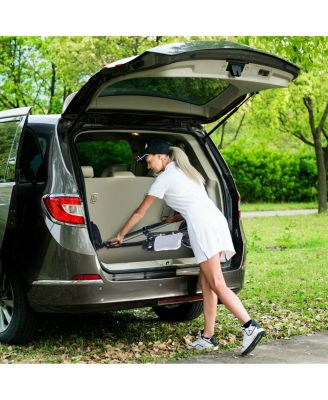 Folding 2 Wheels Push Pull Golf Cart Trolley with Scoreboard