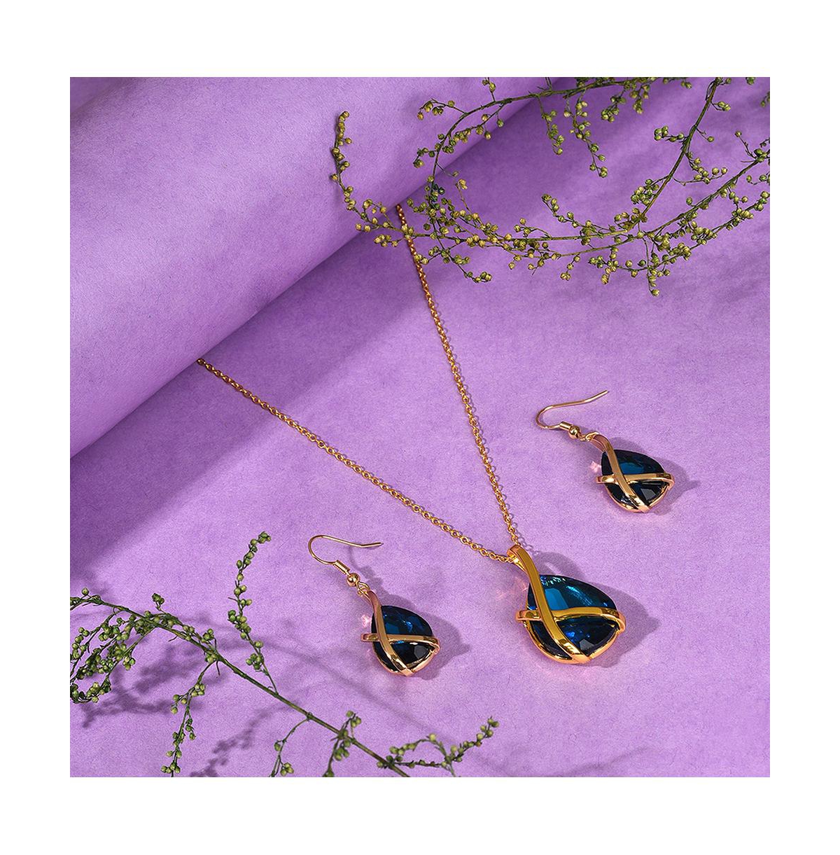 Sohi Women's Teardrop Jewellery Set