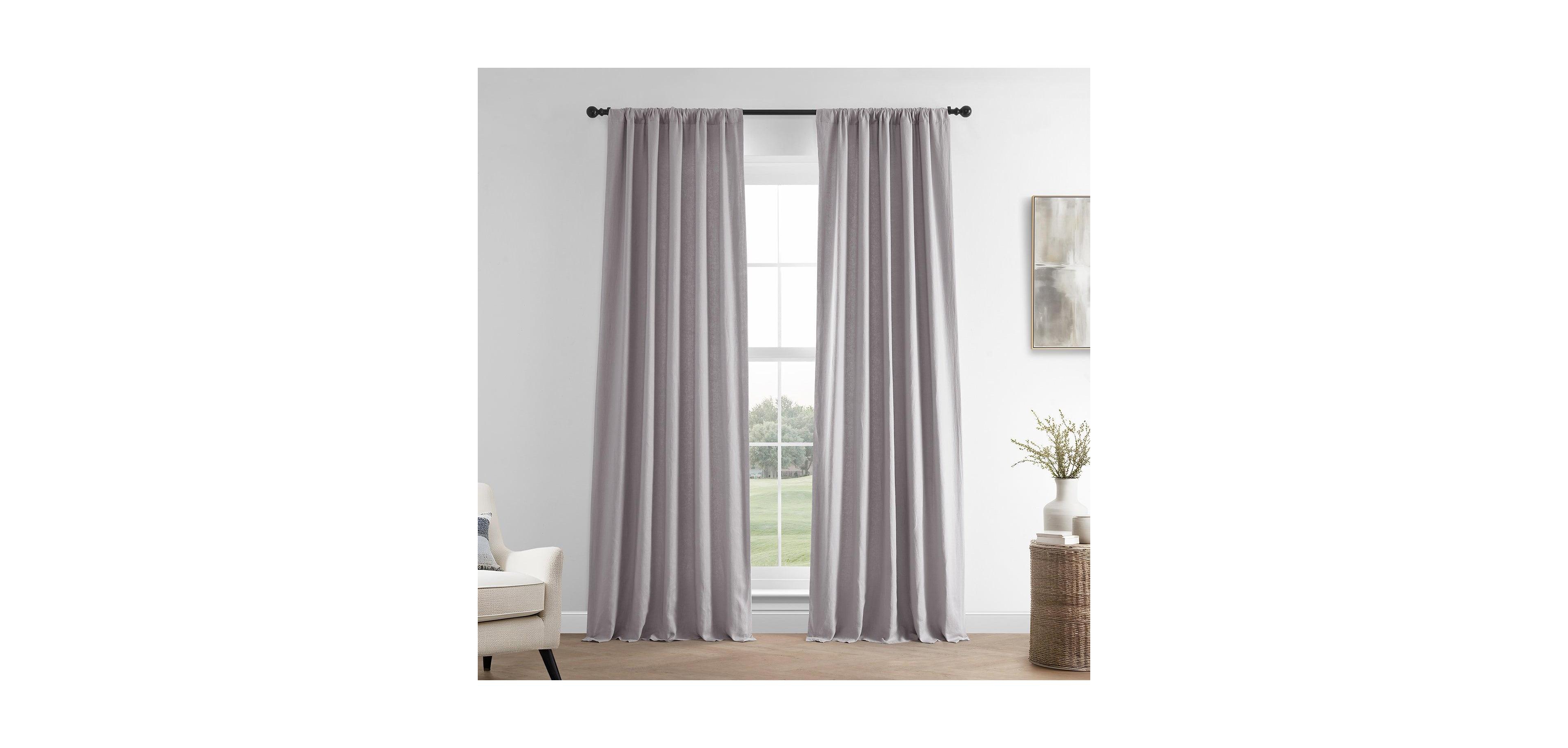 Half Price Drapes French Linen Room Darkening Curtain