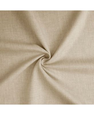 Sepia Tan Italian Faux Linen Room Darkening Curtain
