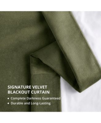 Signature Extra Wide Velvet Blackout Curtain