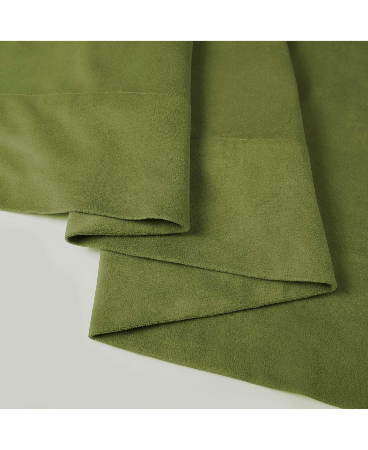 Half Price Drapes Basque Green Signature Velvet Blackout Curtain
