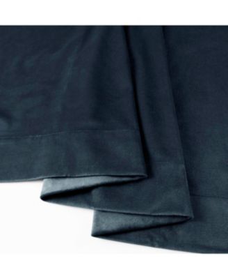 Midnight Blue Signature Velvet Blackout Curtain