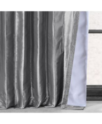 Faux Silk Taffeta Blackout Curtain