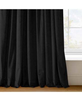 Black Signature Extra Wide Velvet Blackout Curtain
