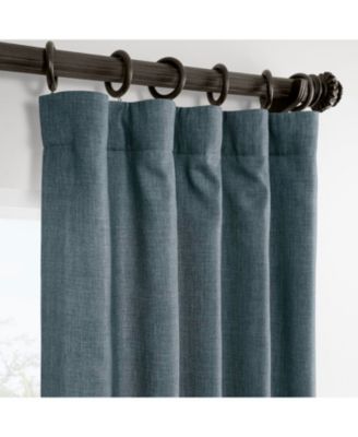 Italian Faux Linen Room Darkening Curtain