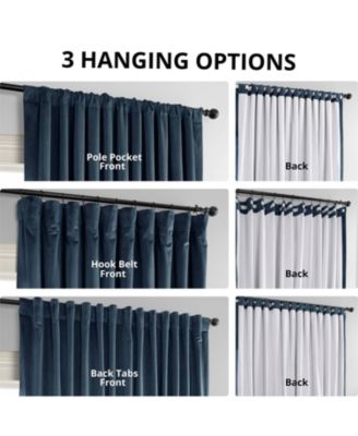 Signature Extra Wide Velvet Blackout Curtain