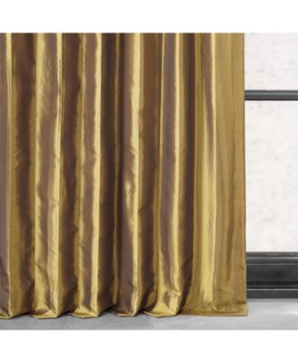 Faux Silk Taffeta Blackout Curtain