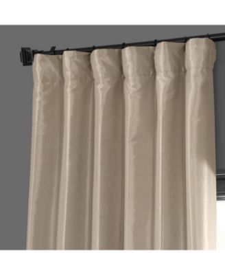 Faux Silk Taffeta Blackout Curtain